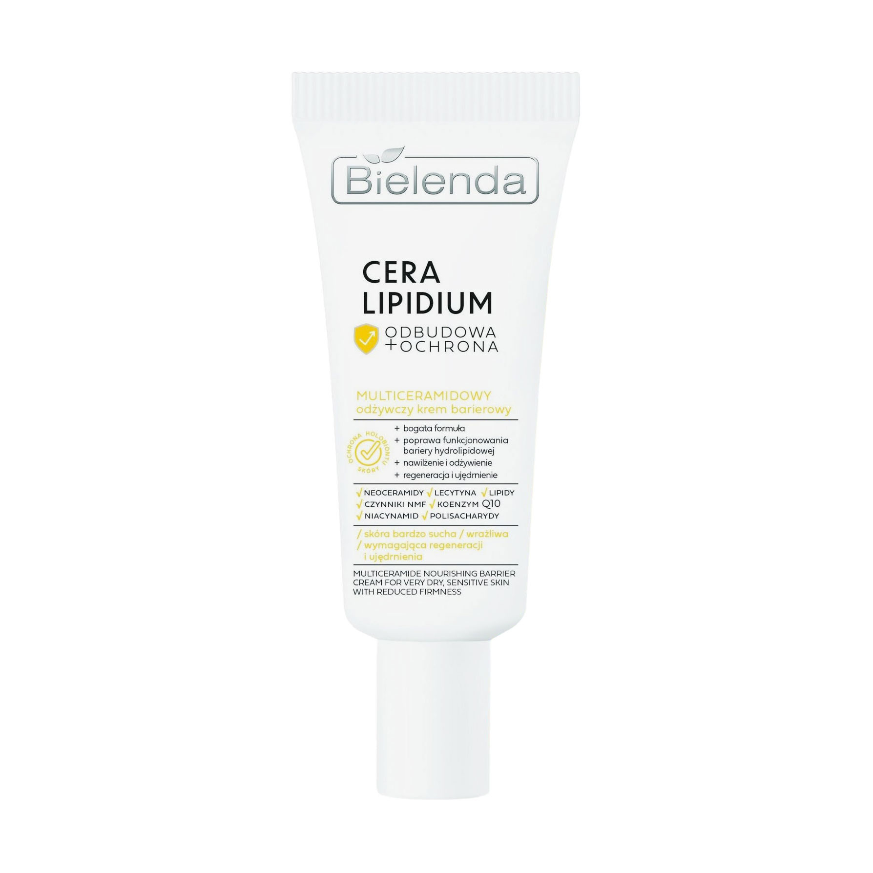 Захисний бар'єрний крем для обличчя Bielenda Cera Lipidium Cream, SPF 50, з мультицерамідами, 30 мл